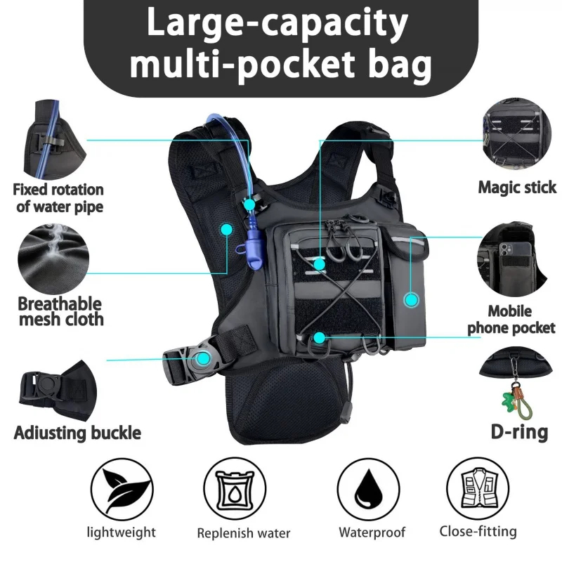Running Gear Reflective - ​High-Quality Tactical Vest Chest Bag with