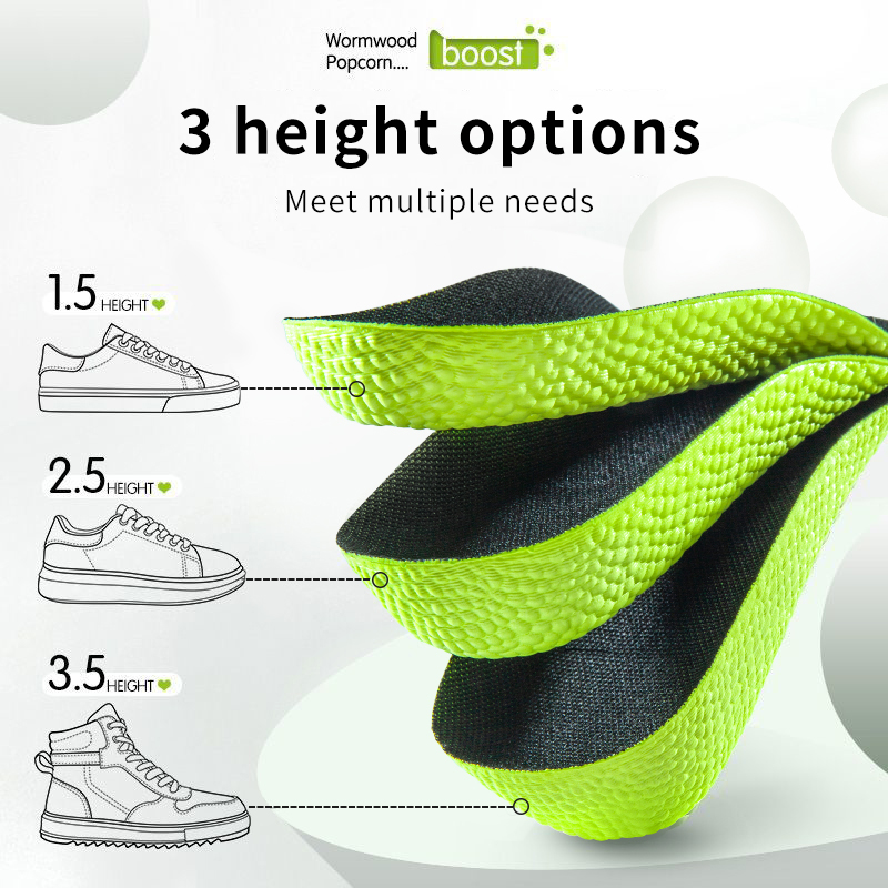 Insole Arch Support - Memory Foam Height Increase Insoles for