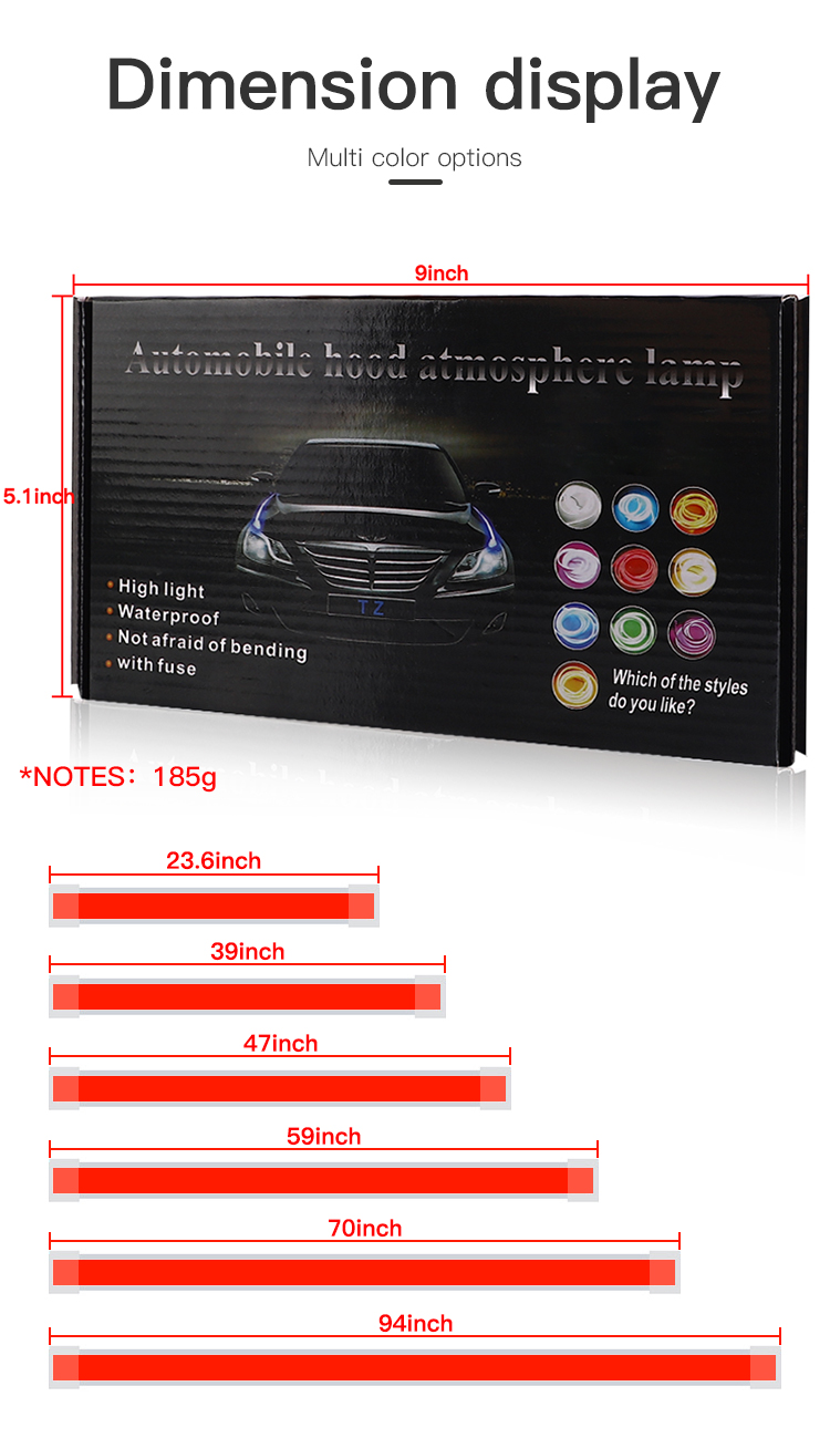 12V White Car Hood Light Strip - Running Headlamp Led 评论和价格