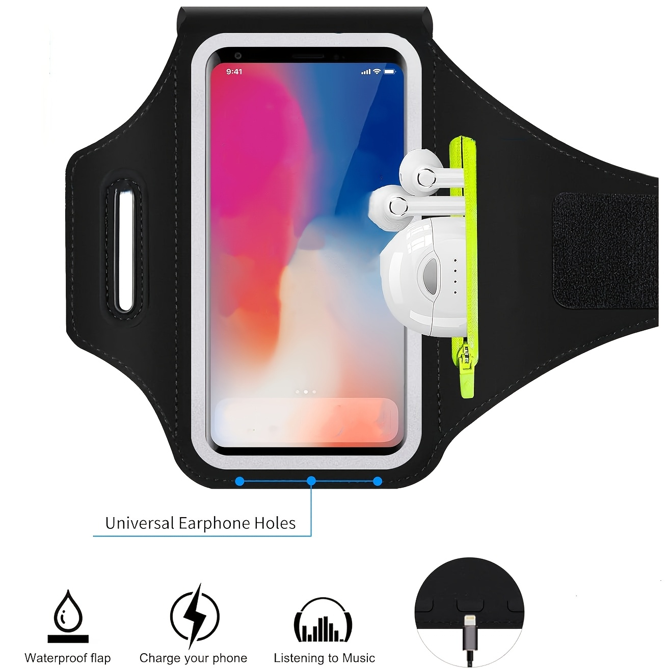 Waterproof Running Arm Bag Spo - Running Gear Lights 评论和价格