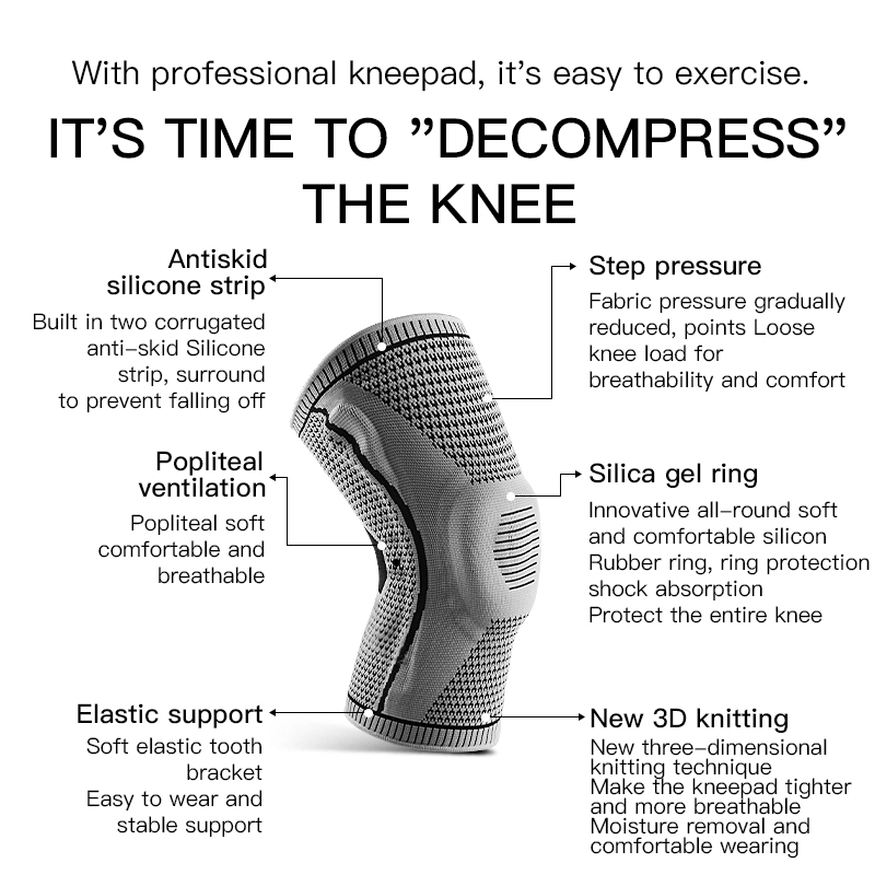  Elastic Silicone Knee Brace N - Running Gear Knee 评论和价格