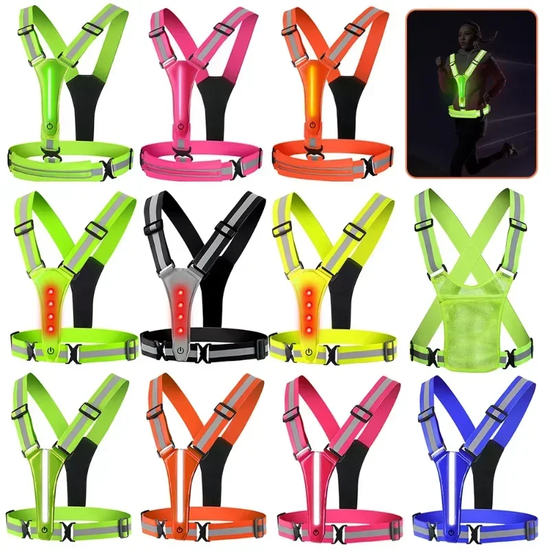 LED Reflective Vest Running Ge - Running Gear Lights 评论和价格