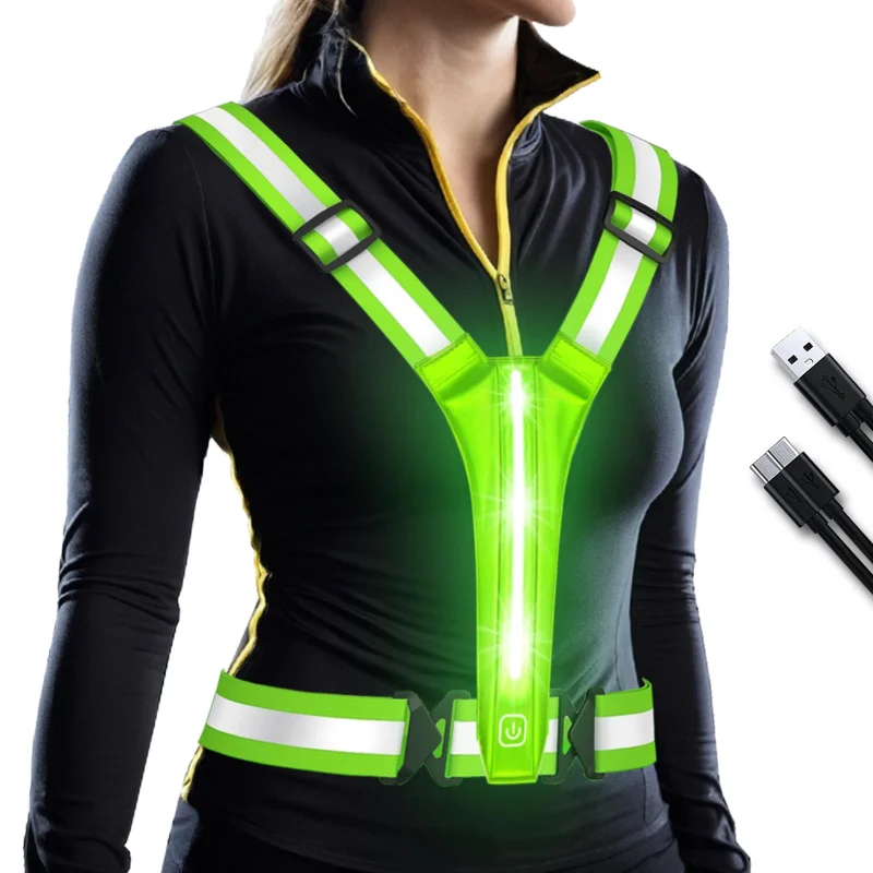 LED Reflective Vest Running Ge - Running Gear Lights 评论和价格