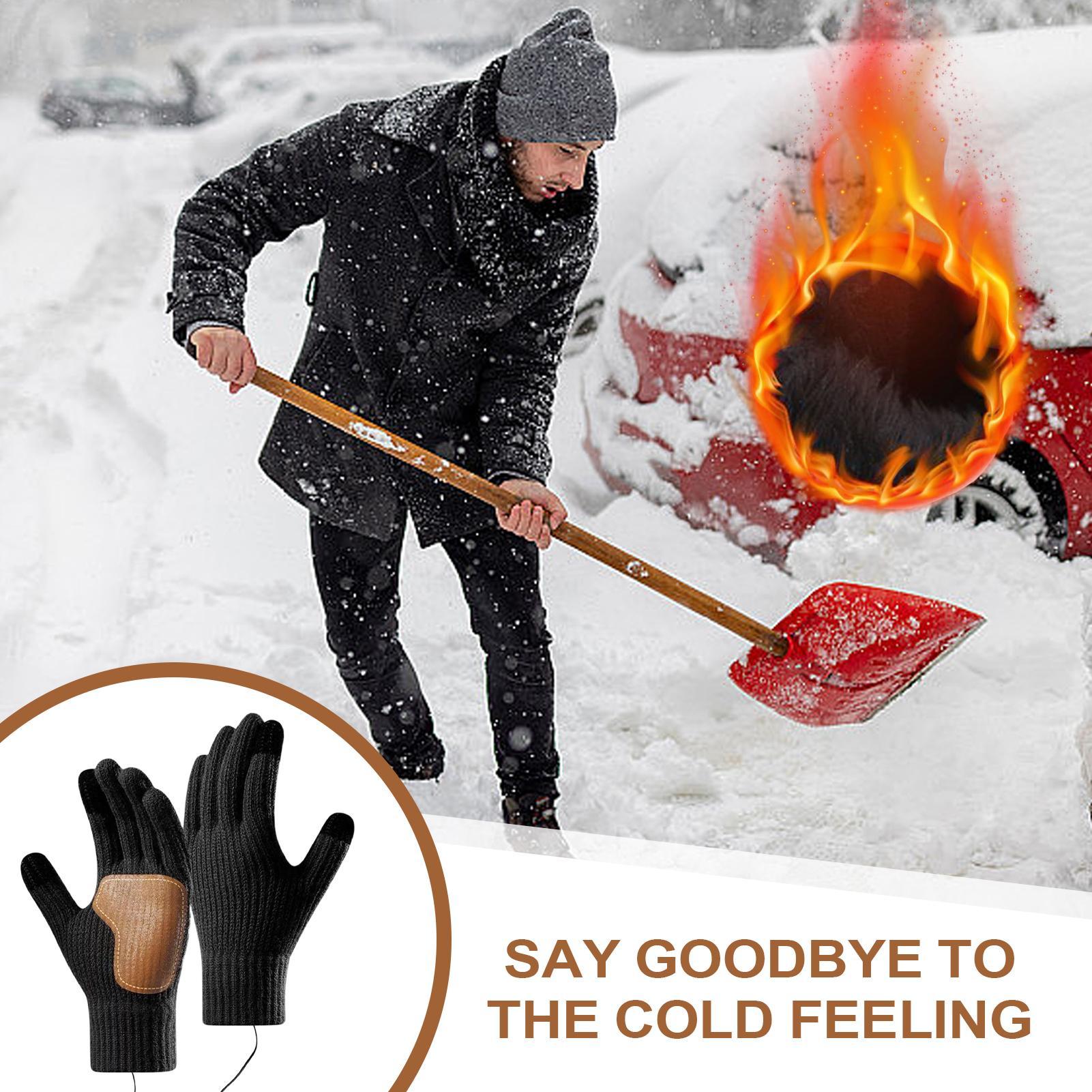 USB Heated Gloves with Touchsc - Running Gear Cold Weather Men 评论和价格