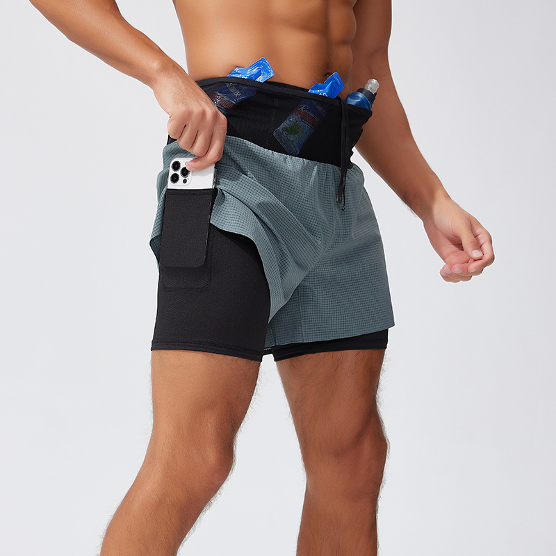 Men's 2-in-1 Sports Shorts Dua - Trail Running Gaiter 评论和价格