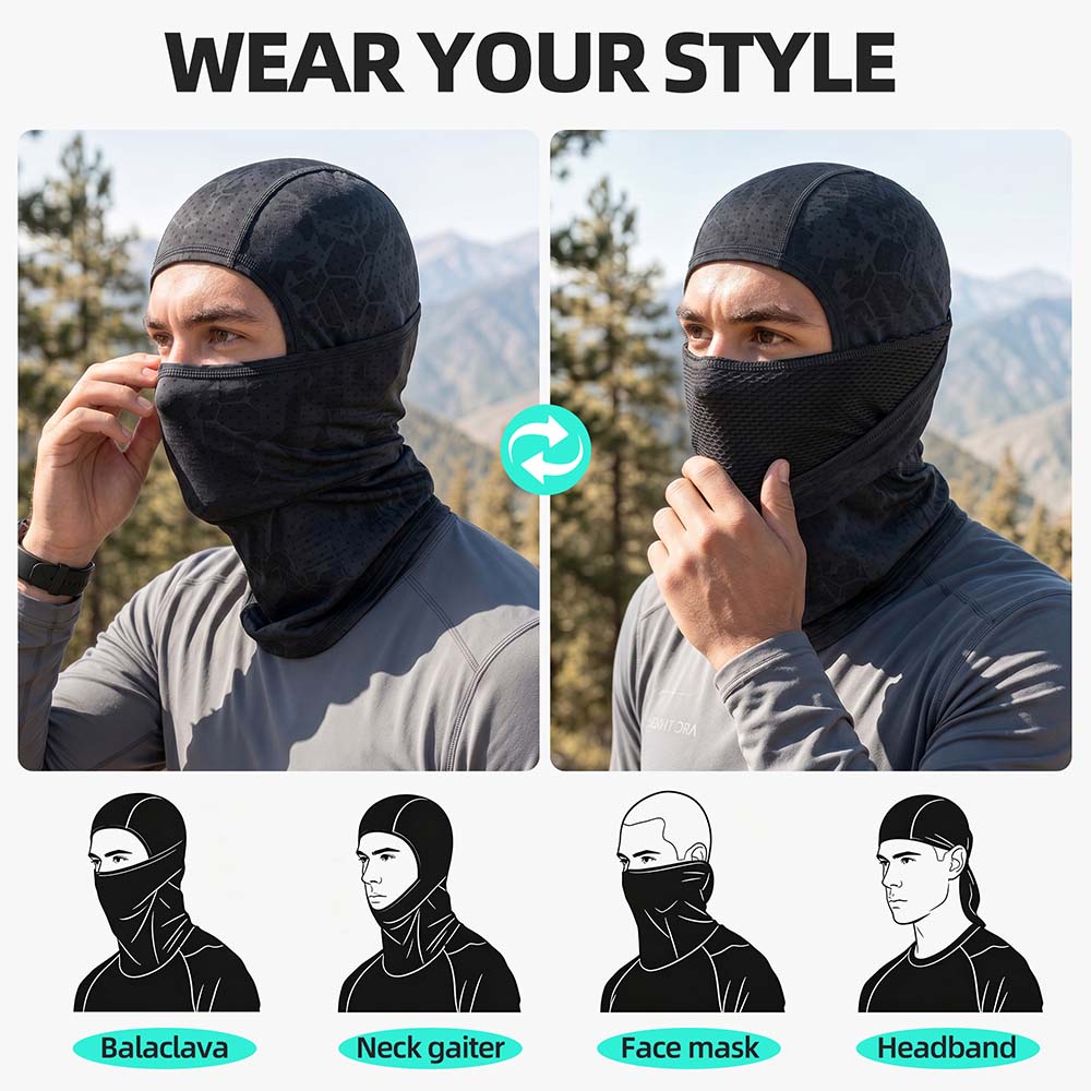 Breathable Balaclava Cap Full  - Head Gear Running 评论和价格