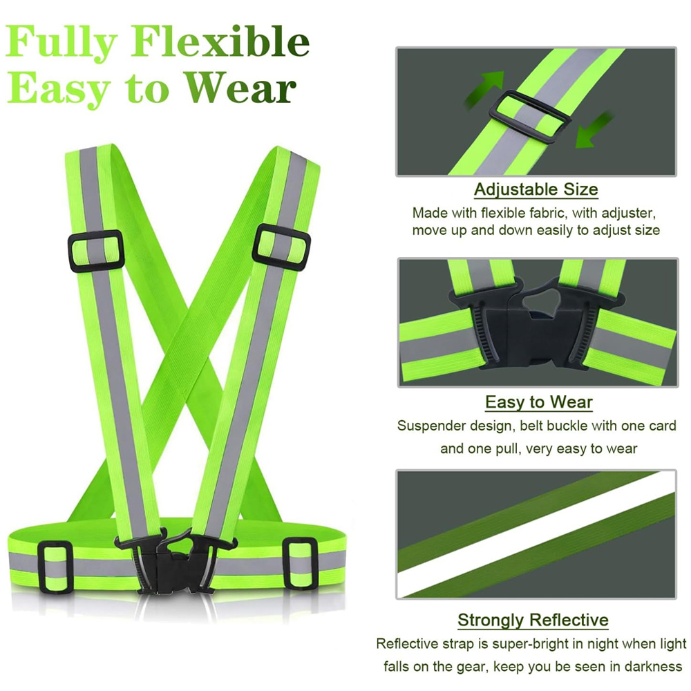 1Pcs Night Running Vest High V - Running Gear Reflective 评论和价格