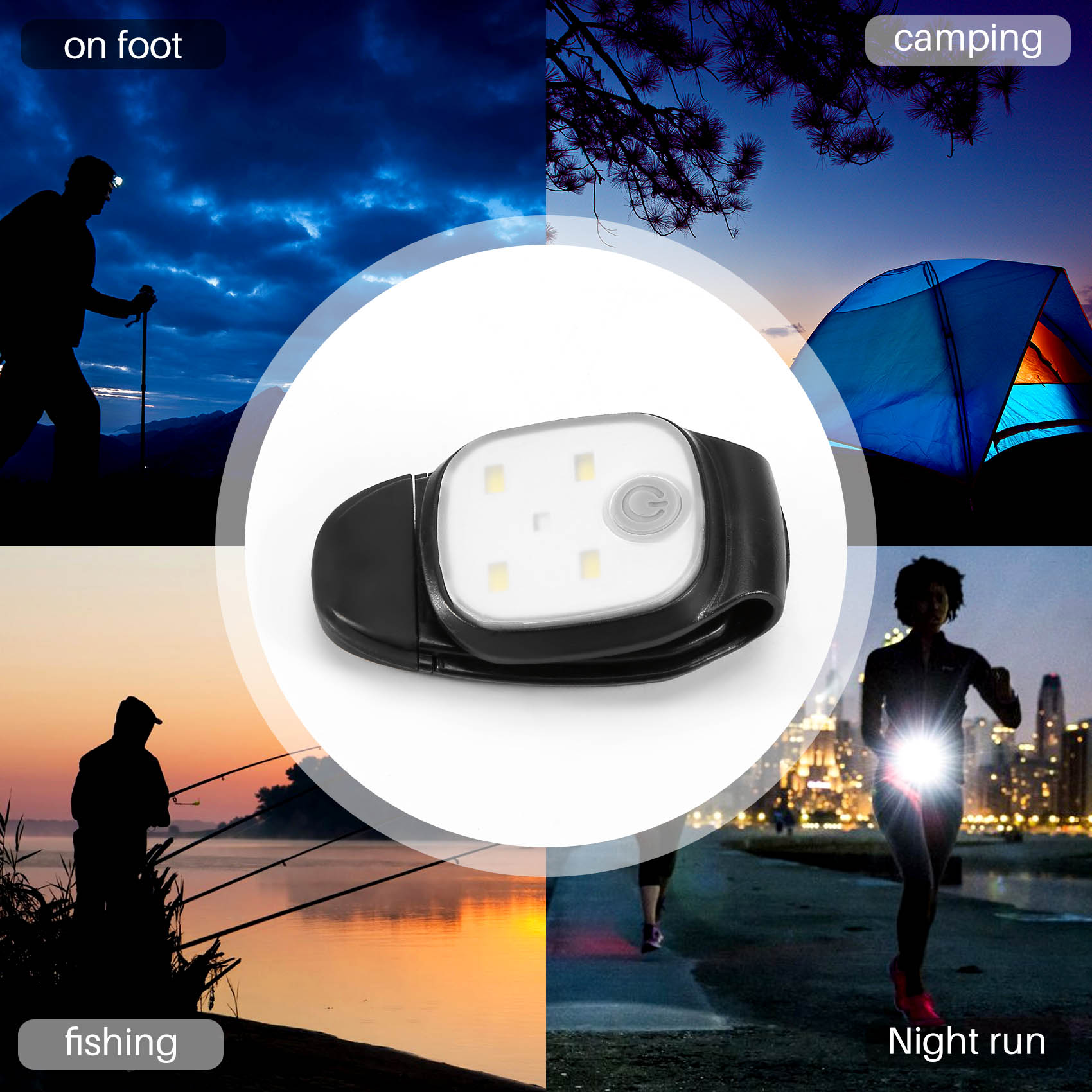 XSXS-Outdoor Night Clip On Run - Running Gear Lights 评论和价格