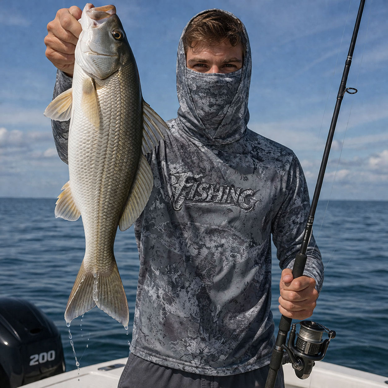 Fishing Hood Riding Tops Wear  - Running Gear Outdoor 评论和价格