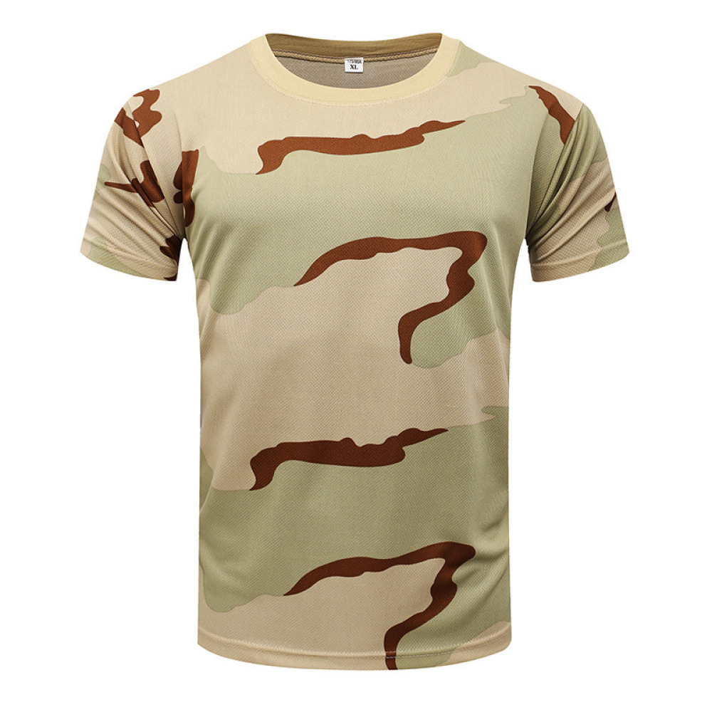 Short Sleeve Camouflage T Shir - Running Gear Outdoor 评论和价格