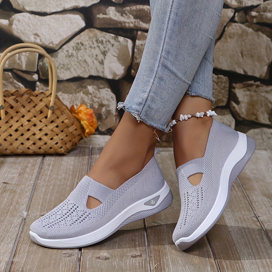 Womens Spring Summer Knit Slip - Insole Arch Support 评论和价格