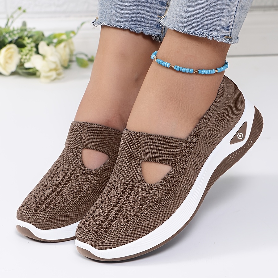 Womens Spring Summer Knit Slip - Insole Arch Support 评论和价格