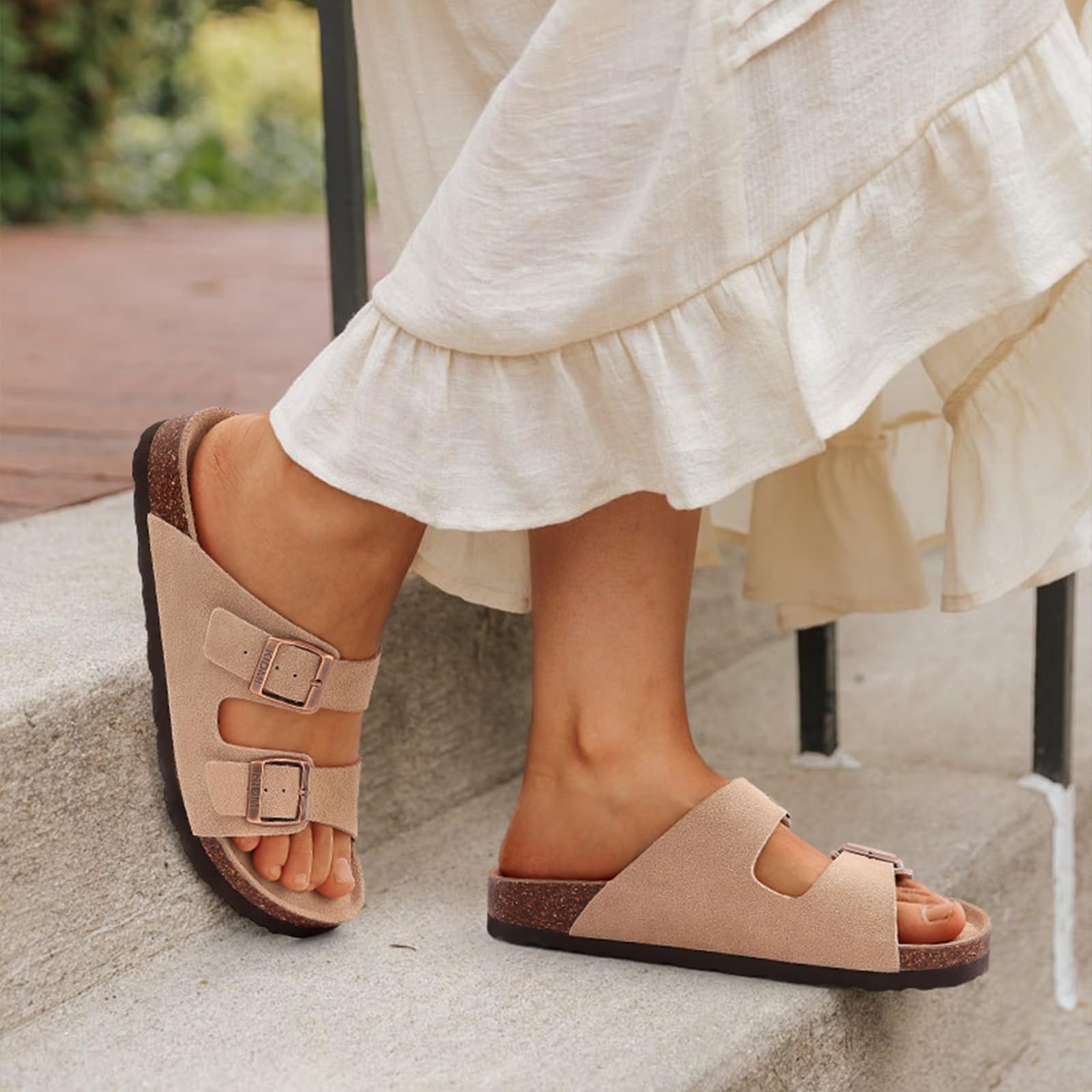 Litfun Classic Cork Sandals Fo - Insole Arch Support 评论和价格