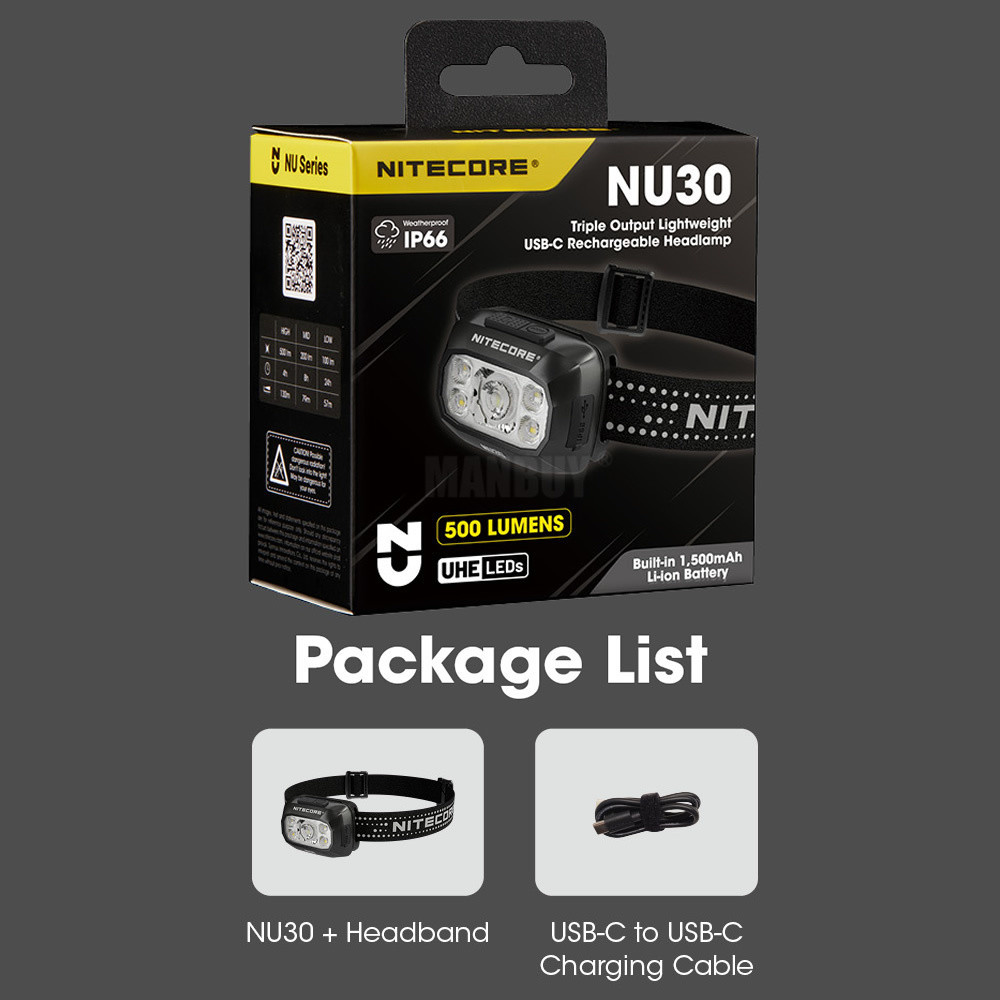 Wholesale Nitecore NU30 1500mA - Running Gear Lights 评论和价格